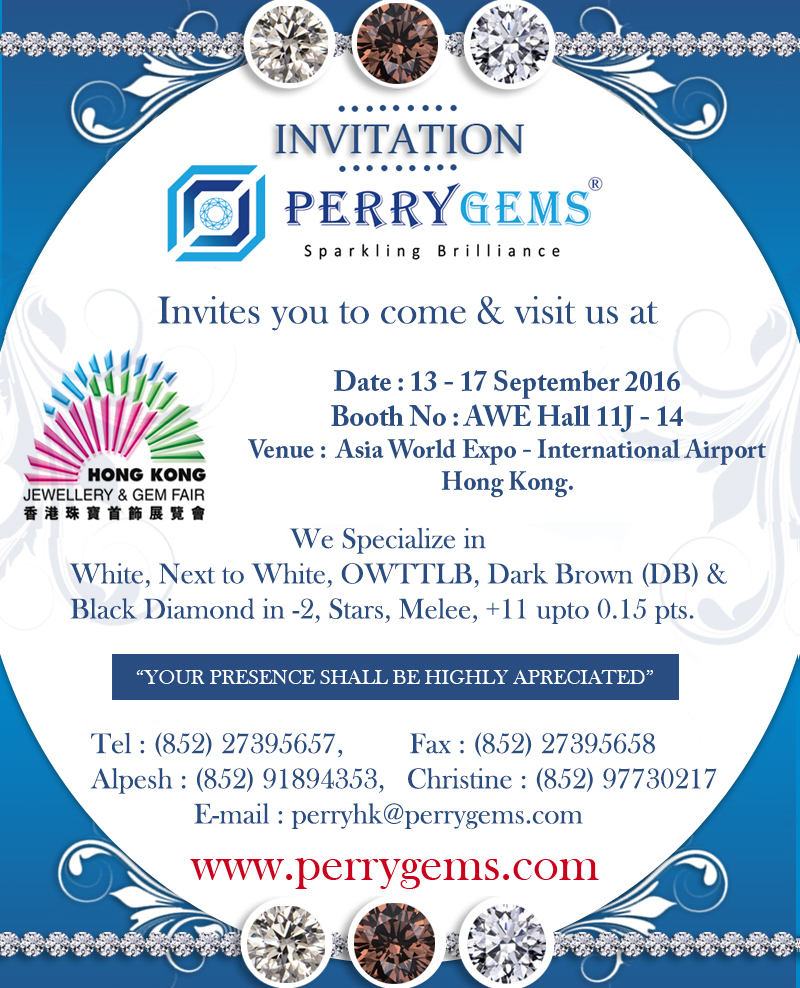 Invitation Hongkong Jewellery Fair